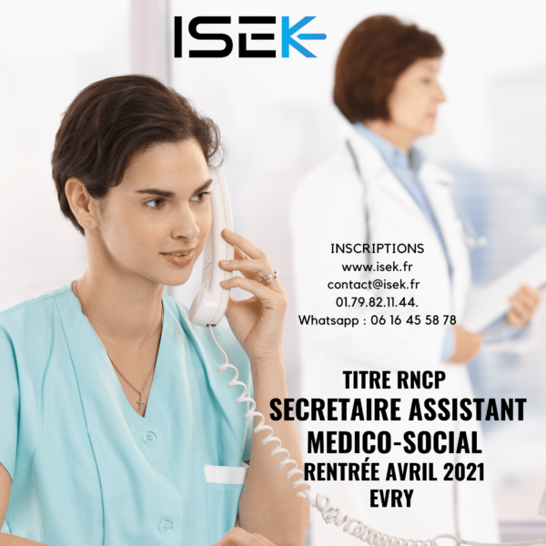 Titre Professionnel Secretaire Assistant E Medico Social E Isek Evry